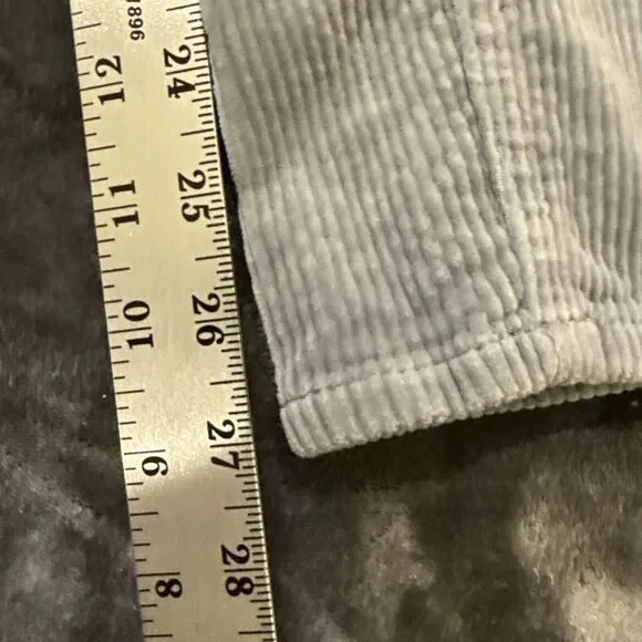 Divided Sz.4 Women's Corduroy Grey Pants 98% Cotton 2% Elastane NICE SOFT - Picture 3 of 12